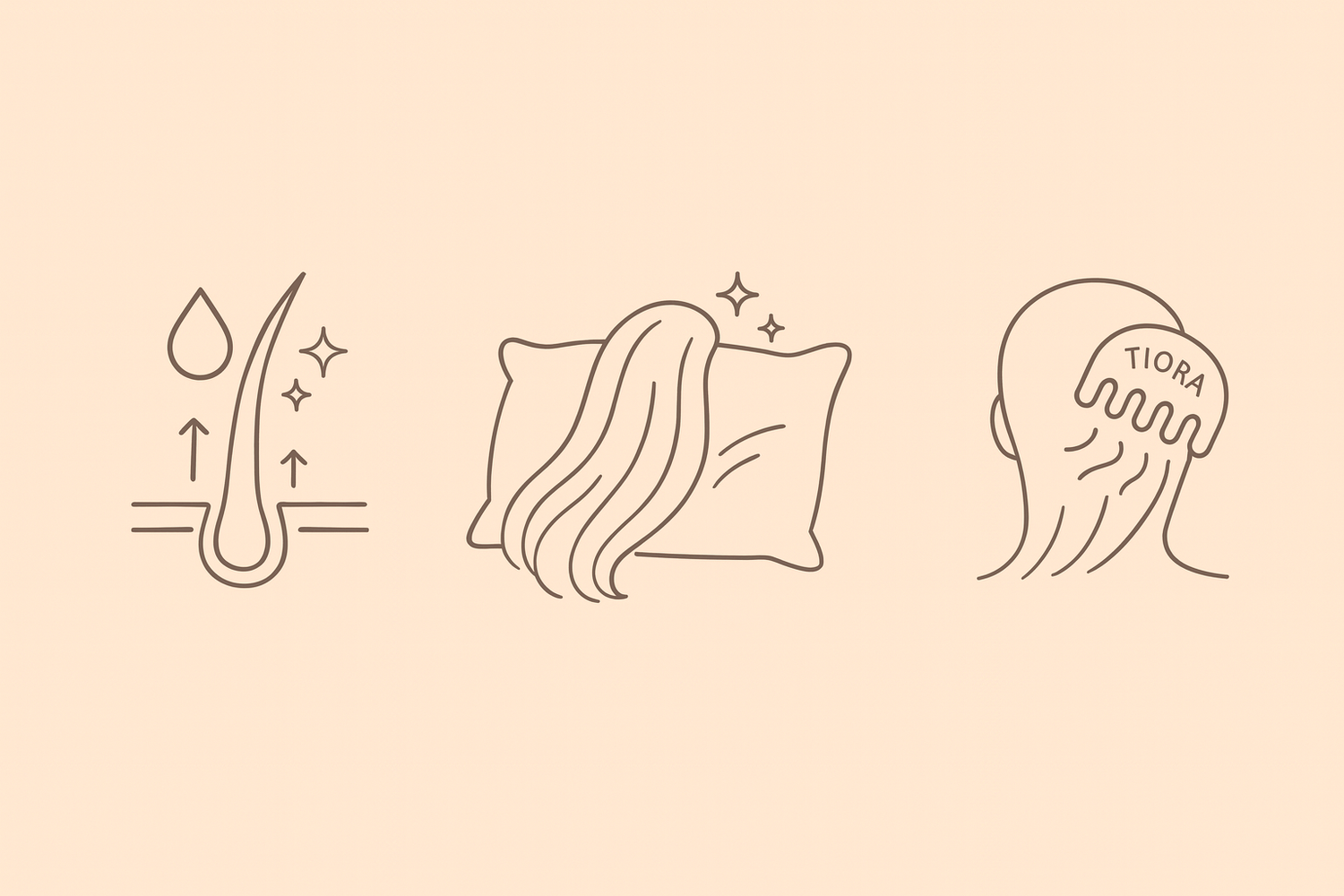 Full HD banner with background #F9E8DC and brown clipart #4D3E32